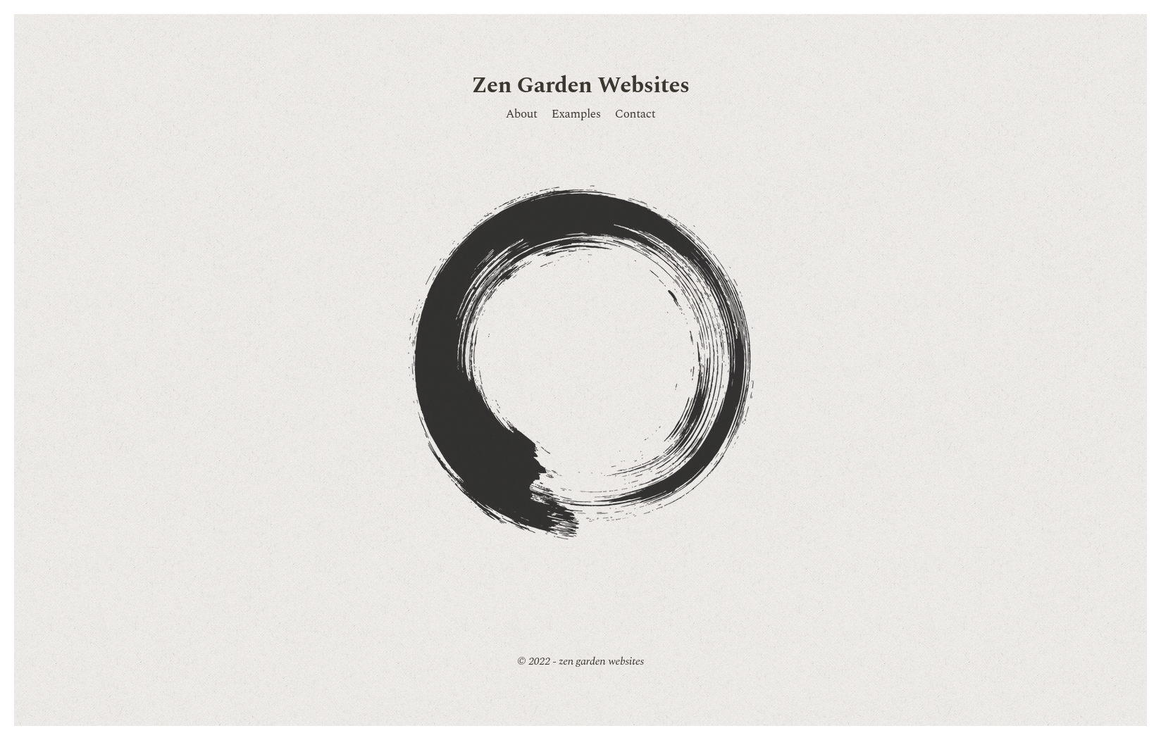 Zen Garden websites